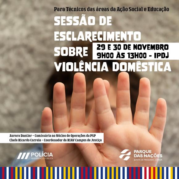 Sessões técnicas sobre violência doméstica