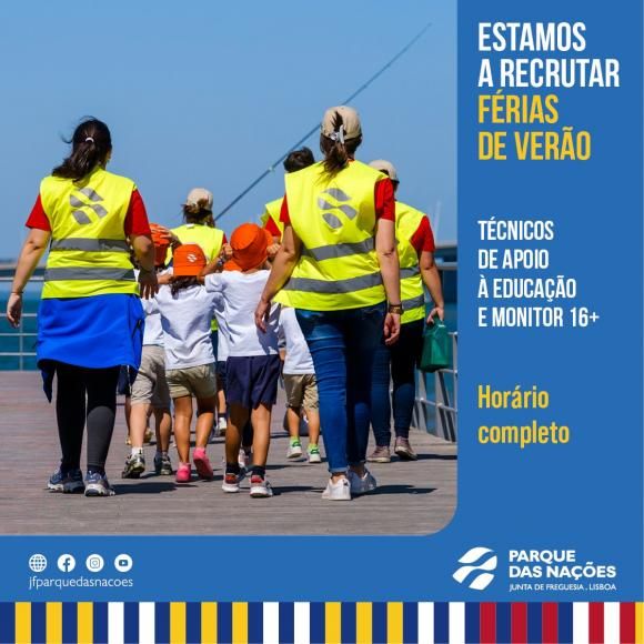 Estamos a recrutar monitores para as f&eacute;rias de ver&atilde;o