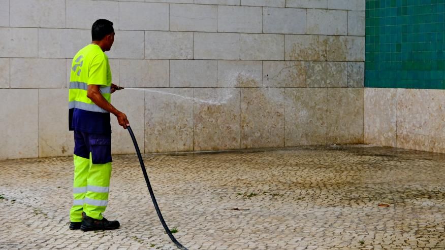 Equipa de Higiene Urbana em a&ccedil;&atilde;o