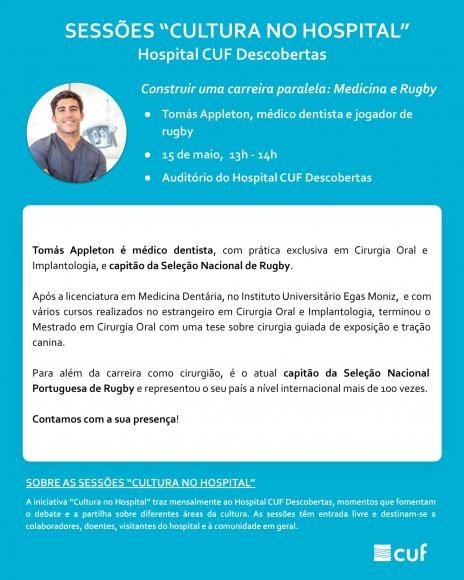 “Cultura no hospital” com Tomás Appleton