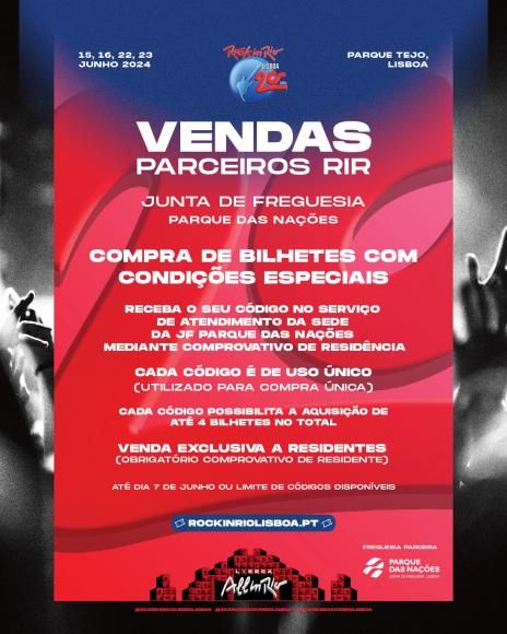 Rock In Rio - Códigos de desconto para residentes