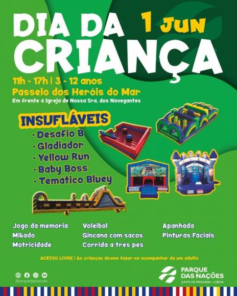 Dia da Crian&ccedil;a &eacute; hoje no Parque das Na&ccedil;&otilde;es!
