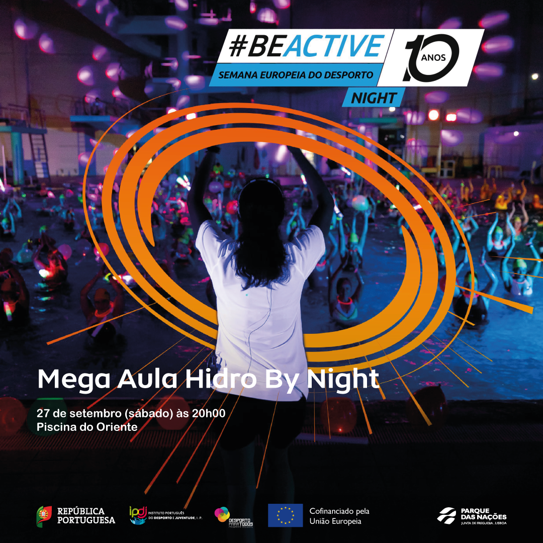 Mega Hidro by Night GLOW na Piscina do Oriente