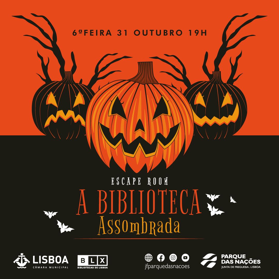Escape Room “A Biblioteca Assombrada” no Dia das Bruxas